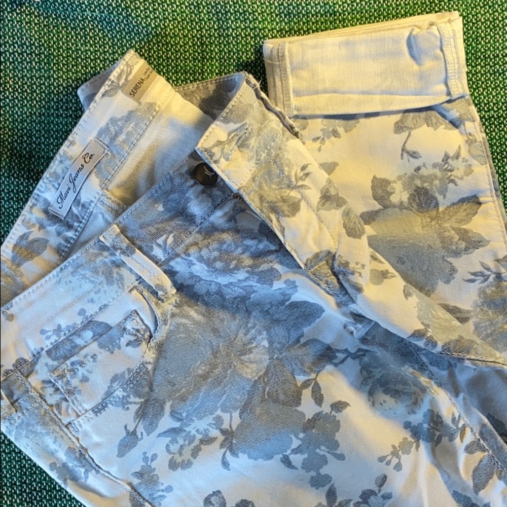 Flower pattern Spring Jean